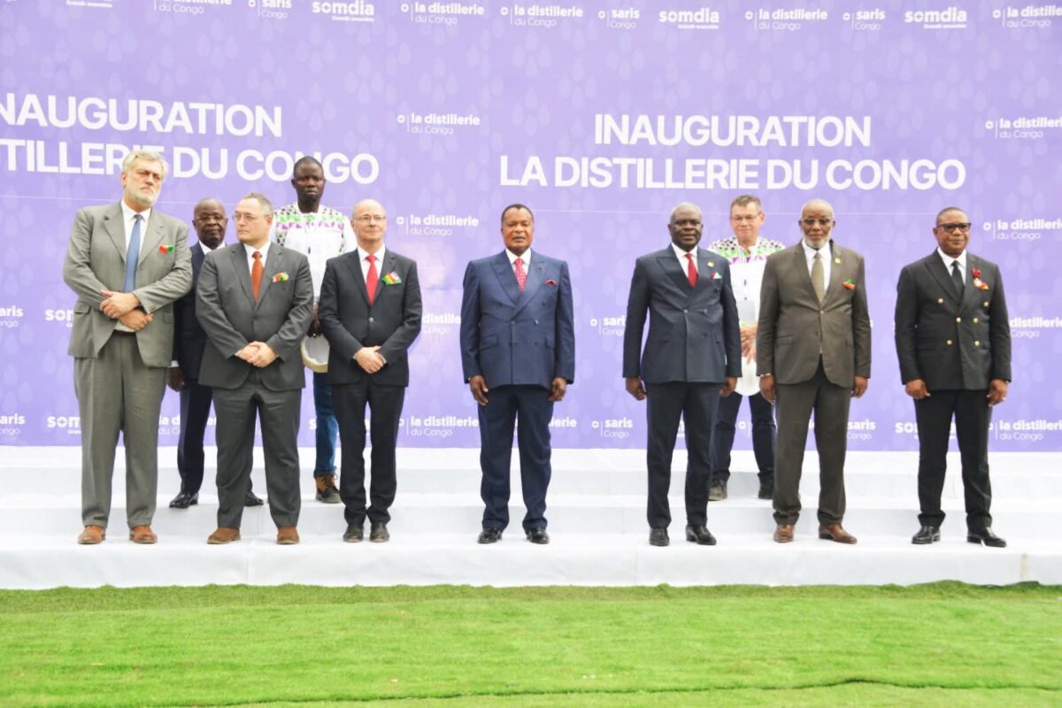 SOMDIA INAUGURE LA PREMIÈRE DISTILLERIE D’ALCOOL DU CONGO