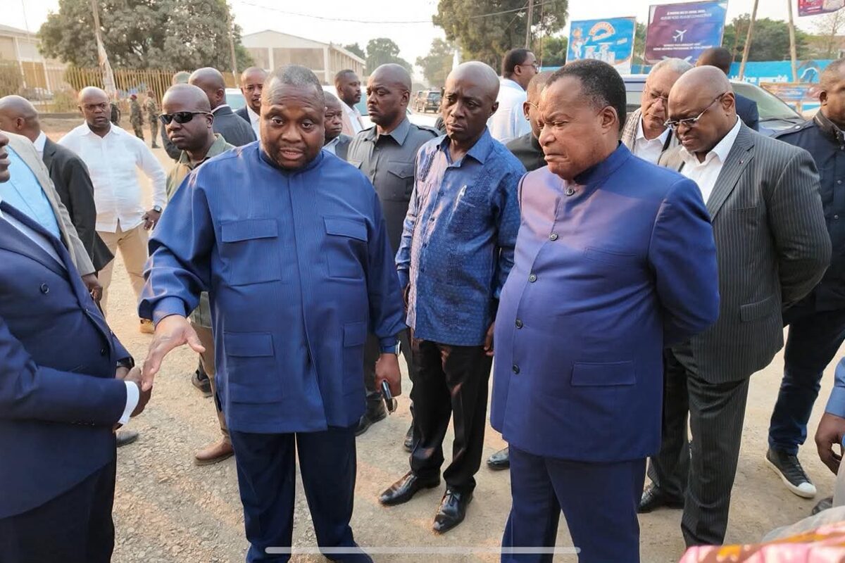 POINTE-NOIRE : DENIS SASSOU N’GUESSO INSPECTE LES CHANTIERS DE VOIRIE