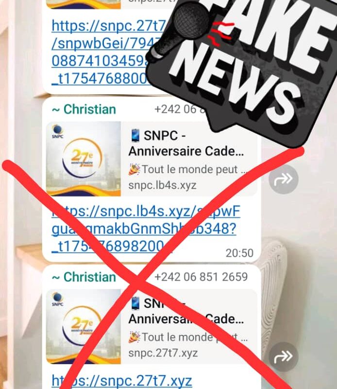 LA SNPC DÉMENT UNE FAUSSE CAMPAGNE PROMOTIONNELLE SUR LES RÉSEAUX SOCIAUX