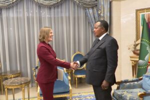 DENIS SASSOU NGUESSO ÉCHANGE AVEC LA CHARGÉE D’AFFAIRES DES ÉTATS-UNIS AU CONGO