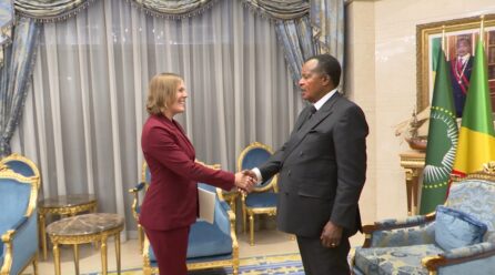 DENIS SASSOU NGUESSO ÉCHANGE AVEC LA CHARGÉE D’AFFAIRES DES ÉTATS-UNIS AU CONGO