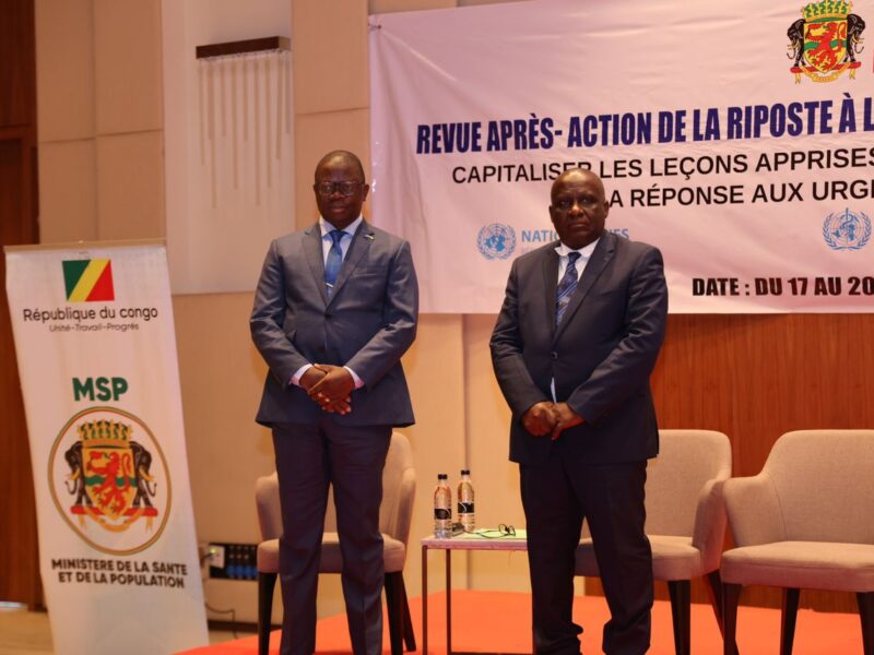 L’OMS SALUE LA RIPOSTE DU CONGO ET APPELLE À DES RÉFORMES DURABLES
