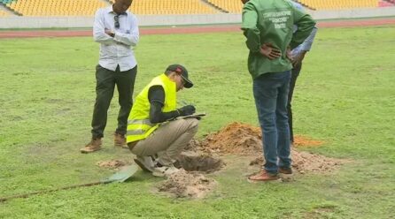 LE CONGO LANCE LE DIAGNOSTIC DES INFRASTRUCTURES SPORTIVES DU COMPLEXE DE KINTÉLÉ