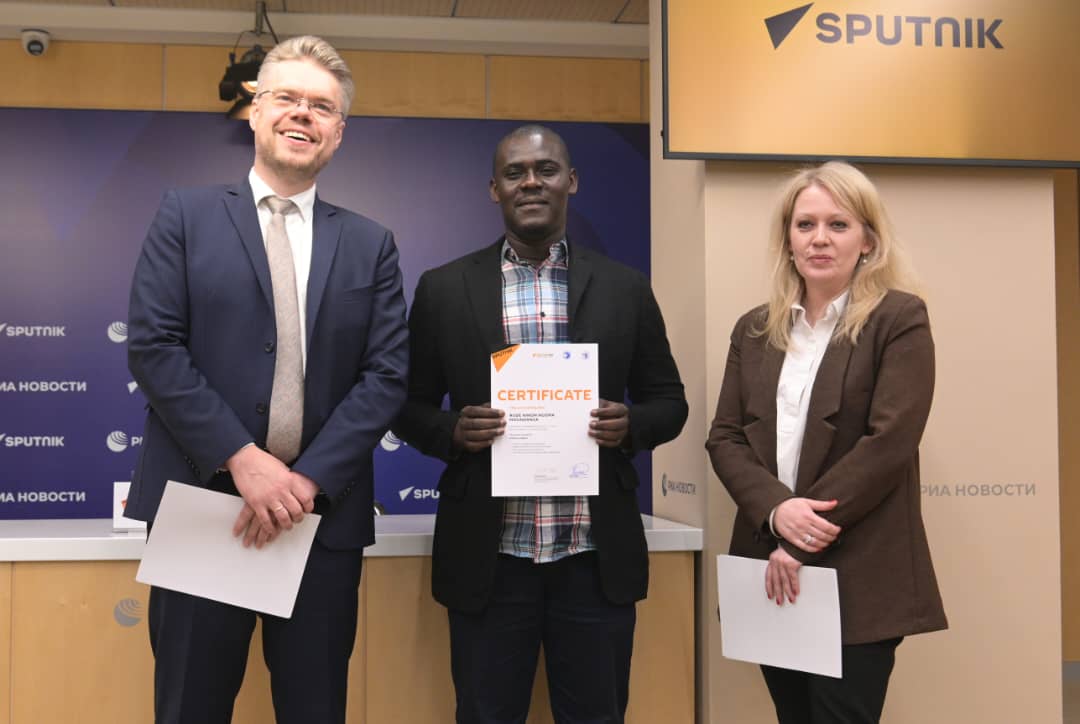 RUDE NGOMA INTÈGRE LE RÉSEAU MONDIAL SPUTNIK PRO APRÈS UNE FORMATION À MOSCOU